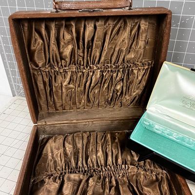  Jewelry Box and Plastic Satchel 