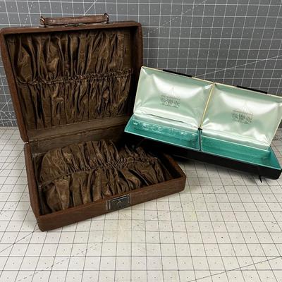  Jewelry Box and Plastic Satchel 