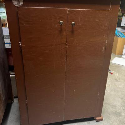 Wood Painted Storage Cabinet 