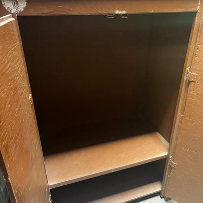 Wood Painted Storage Cabinet 
