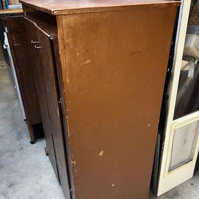 Wood Painted Storage Cabinet 
