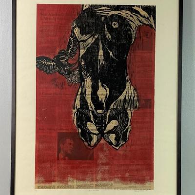 original art print READ ALL OVER 2001 SIGNED & NUMBERED