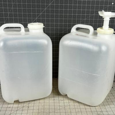 (2) 5 Gallon Water Jugs 