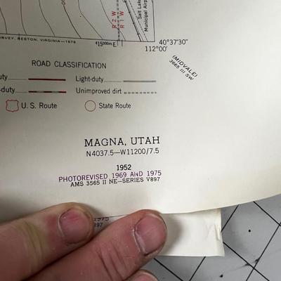 ROLL of Several USGS Maps; a lot are SLC or surrounding. 