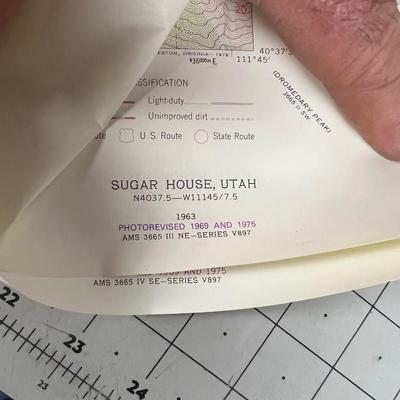 ROLL of Several USGS Maps; a lot are SLC or surrounding. 