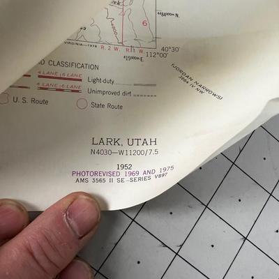 ROLL of Several USGS Maps; a lot are SLC or surrounding. 