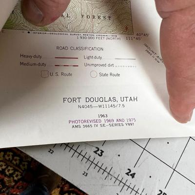 ROLL of Several USGS Maps; a lot are SLC or surrounding. 