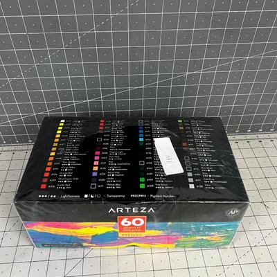 ARTEZA Acrylic Paints NEW in the Box  60 Pieces 