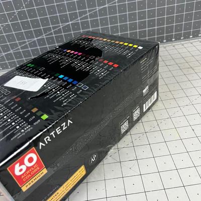 ARTEZA Acrylic Paints NEW in the Box  60 Pieces 