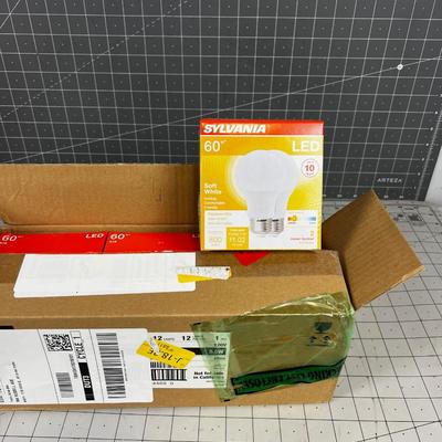 Case of 60 Watt LED Light Bulb - Appears to be a Dozen NEW 