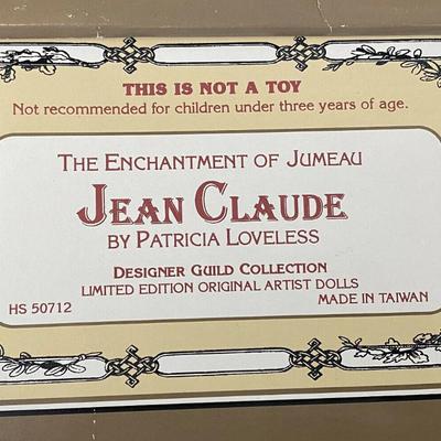 JEAN CLAUDE PORCELAIN DOLL PATRICIA LOVELESS ENCHANTMENT OF JUMEAU LTD ED