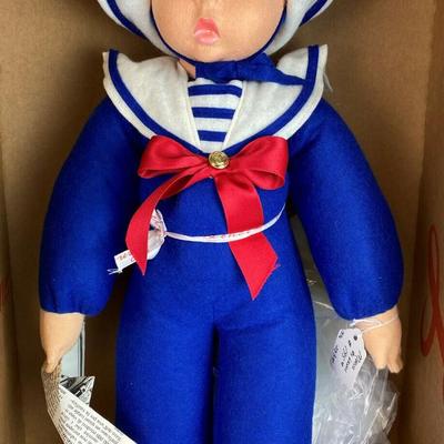 rare ITALIAN FELT 18" LENCI BABY MARCO SAILOR DOLL LTD ED 1996 