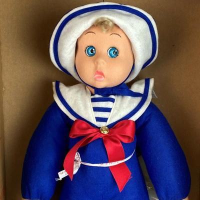 rare ITALIAN FELT 18" LENCI BABY MARCO SAILOR DOLL LTD ED 1996 