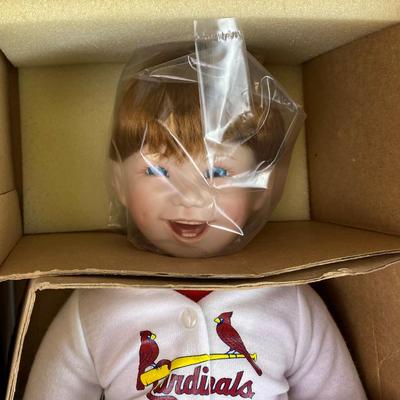  ASHTON DRAKE I GOT HIS AUTOGRAPH MLB MARK McGWIRE PORCELAIN DOLL ltd ed