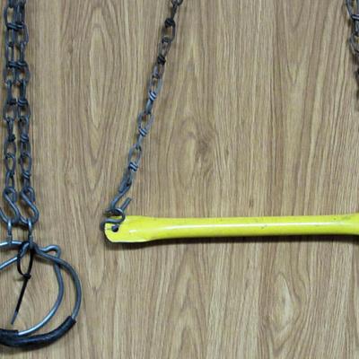 Vintage Swing and Swingset Bar and Ring Pieces On Chains