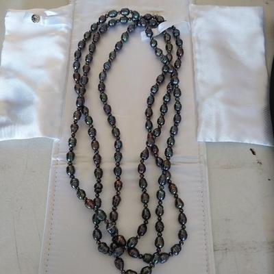 POLISHED STONE/ BEAD NECKLACE