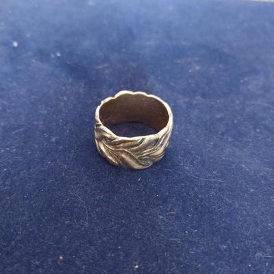 14K MENS GOLD BAND RING