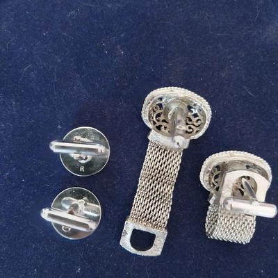 MENS TIE CLIPS AND CUFFLINGS