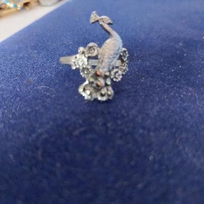 TWO SILVER .925 LADIES RINGS