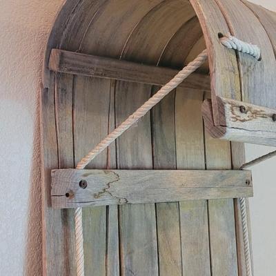 Vintage Wood Toboggan 6ft. Sled