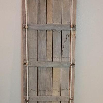 Vintage Wood Toboggan 6ft. Sled