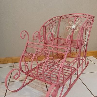 Vintage Mid Century Sunburst Sleigh