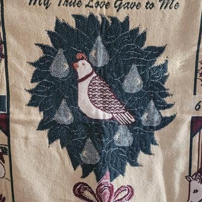 '12 Days of Christmas' Thick Woven Blanket