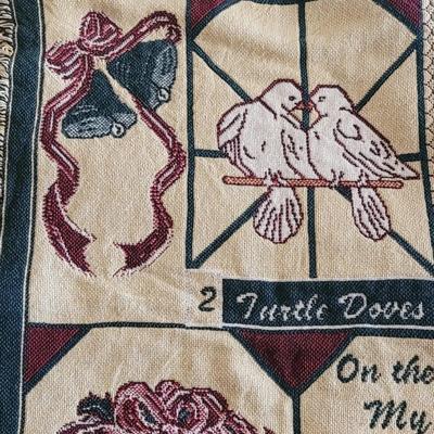 '12 Days of Christmas' Thick Woven Blanket