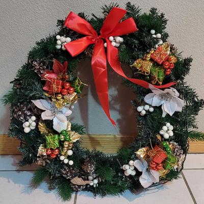 Large Multi Light Up Wreath