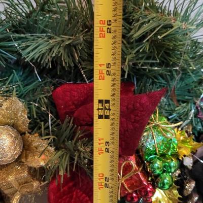 Large Poinsettia Wreath