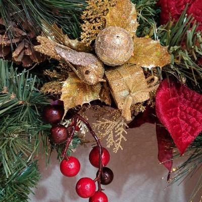 Large Poinsettia Wreath