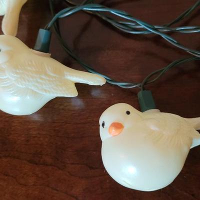 Vintage White Bird String Lights #1