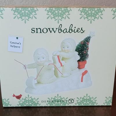 New in Box Snowbabies 'Santa's Helpers'