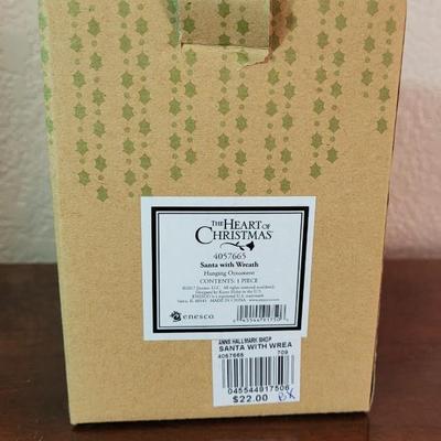 New in the box The Heart of Christmas Santa Ornament