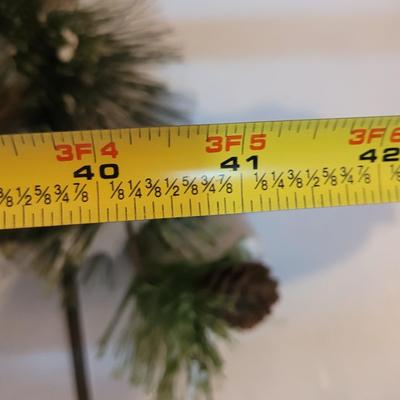 Flocked with Pinecones Swag #2