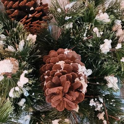 Flocked with Pinecones Swag #2