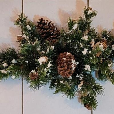 Flocked with Pinecones Swag #2