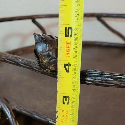 Metal Pinecone and Stick Tray