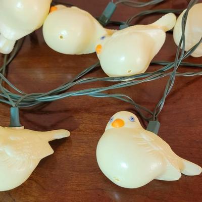 Vintage White Bird String Lights #2