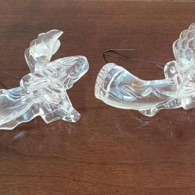 (2) Waterford Crystal Angels