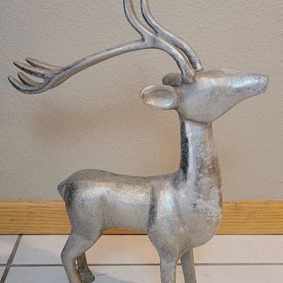 Vintage Silver Metal Deer