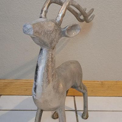 Vintage Silver Metal Deer