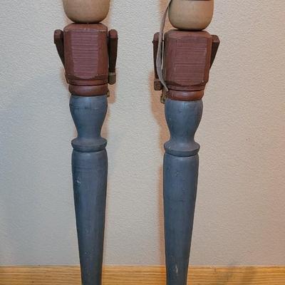 (2) Wood Toy Soldiers Decorations