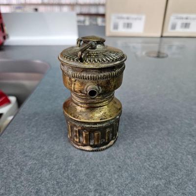 vintage guys dropper carbide miners lamp, shanklin mfg co,