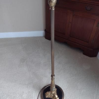 Vintage Bronze Finish Metal Post Floor Lamp with Swivel Arm Light