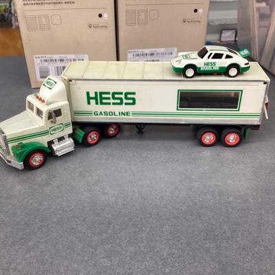 Hess truck with car