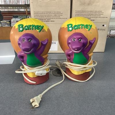 Barney lamps set up 2