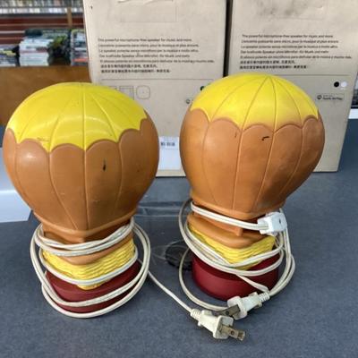 Barney lamps set up 2