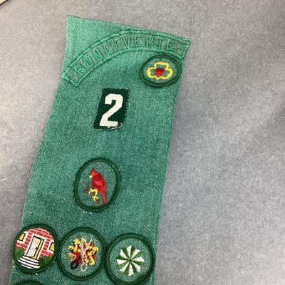 Ronceverte scouts sash with badges