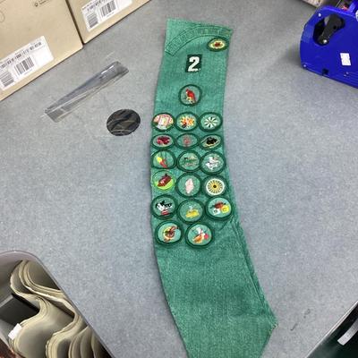 Ronceverte scouts sash with badges